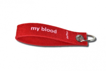 Deffter Keçe Anahtarlık My Blood 0 Rh-