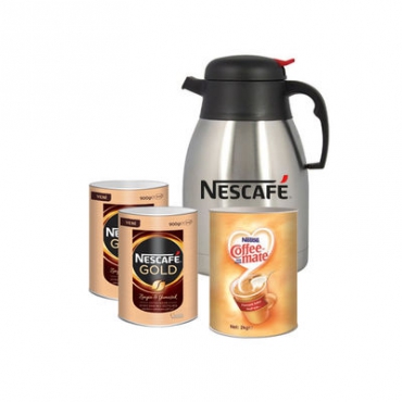 2 Adet Nescafe Gold 900gr + Coffee  Mate 2kg Termos Hediyeli